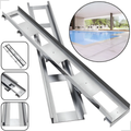 Ralo Linear Oculto Inox 100cm Canaleta Invisível Para Piscina