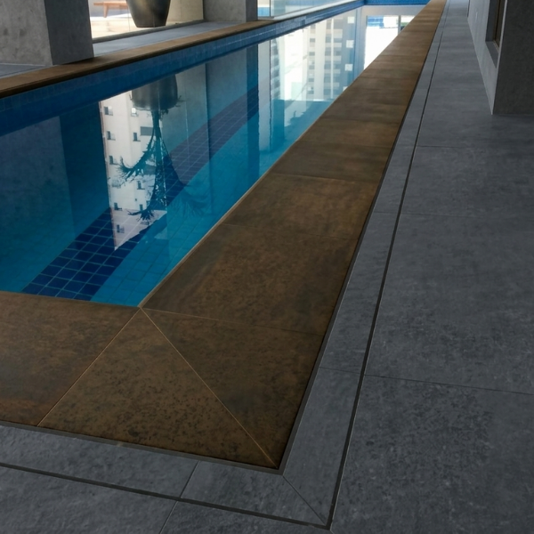 Ralo Linear Oculto Inox 100cm Canaleta Invisível Para Piscina