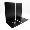 Bibliocanto Em L Suporte Livro Apoio Lateral Cor Preto 1 Par