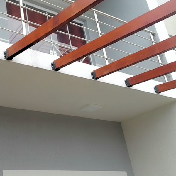 Suporte Viga Madeira Preto 5x10 Pergolado E Telhado