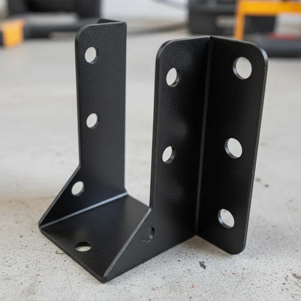 Suporte Viga Madeira Preto 5x10 Pergolado E Telhado