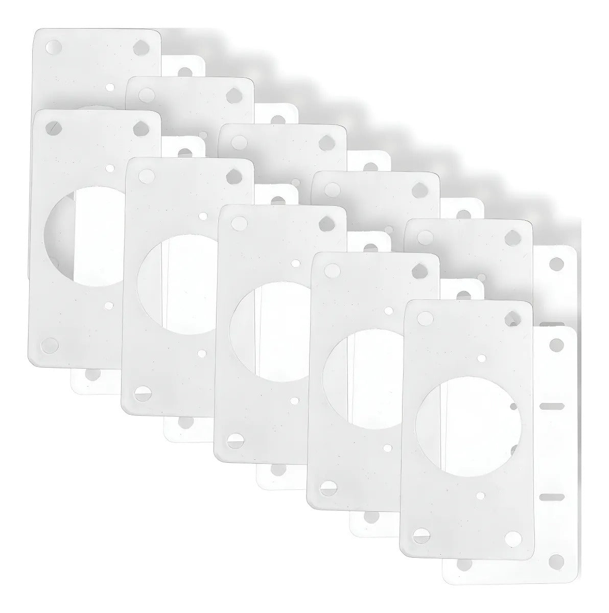 Par de Placa de Reparo para Dobradiças em Aço Reforçado